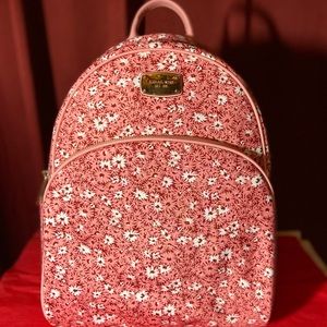 Michael Kors Abbey Peach Large backpack floral New